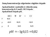 Pusiausvyra tirpaluose. Rūgštys –bazės 13 puslapis