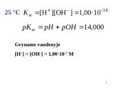 Pusiausvyra tirpaluose. Rūgštys –bazės 10 puslapis
