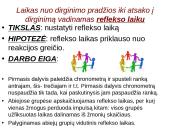 Reflekso lankas. Sąlyginiai ir nesąlyginiai refleksai  19 puslapis