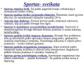Sportas ir sveikata. Taisyklinga laikysena ir aktyvus gyvenimo būdas  4 puslapis