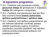 Populiacija ir veiksniai, lemiantys jos dydžio kitimą 2 puslapis