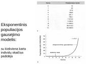 Populiacija ir veiksniai, lemiantys jos dydžio kitimą 11 puslapis