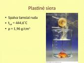 Siera – cheminis periodinės elementų lentelės elementas, žymimas S 13 puslapis