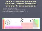Anglis – cheminės periodinės elementų lenteles elementas, žymimas C 3 puslapis