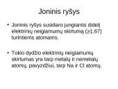 Cheminiai ryšiai tarp atomų 15 puslapis