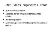 Gamta ir žmogus K. Donelaičio ,,Metuose“ 3 puslapis