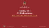 Romėnų teisė. Civilinis procesas