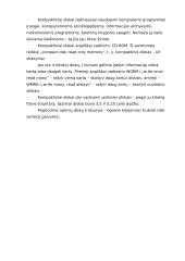 Informacijos kaupikliai, laikmenos ir pan. 4 puslapis