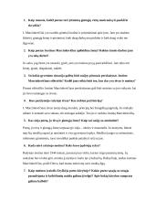 Marcinkevičiaus "Mažvydas" (klausimai-atsakymai)