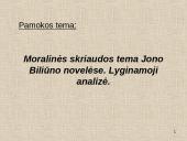 Moralinės skriaudos tema Jono Biliūno novelėse 4 puslapis
