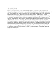 You are what you eat