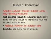 Clauses of result, concession, purpose 11 puslapis
