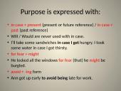 Clauses of result, concession, purpose 4 puslapis