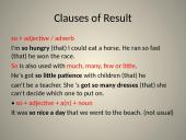 Clauses of result, concession, purpose 6 puslapis