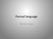 Formal language