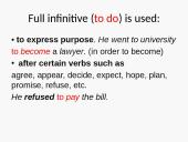 Gerunds and infinitives 2 puslapis