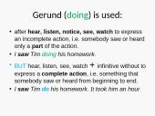 Gerunds and infinitives 11 puslapis