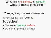 Gerunds and infinitives 15 puslapis