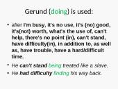 Gerunds and infinitives 8 puslapis