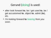 Gerunds and infinitives 10 puslapis