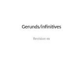 Gerunds/infinitives