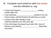 Gerunds/infinitives 4 puslapis