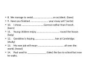 Gerunds/infinitives 6 puslapis