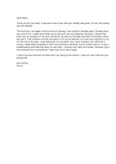 Letter about a lost necklace