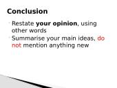 Opinion essay (Structure, topic sentence and vocabulary) 9 puslapis