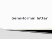Semi-formal letter guidance