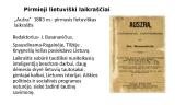 Lietuvių tautinis atgimimas XIX a. – XX a. pradžia 7 puslapis