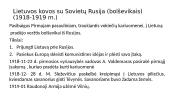 Lietuvos valstybės kūrimasis ir nepriklausomybės kovos 10 puslapis