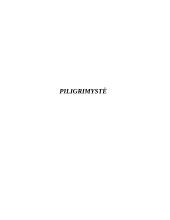 Piligrimystė referatas 1 puslapis