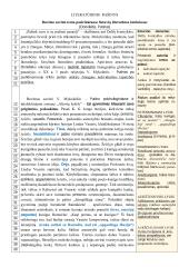 Buvimo savimi tema pasirinktuose lietuvių literatūros kūriniuose (Donelaitis, Putinas) 