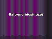 Baltymų biosintezės kartojimas