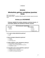 Alkoholinių gėrimų vartojimas jaunimo tarpe 12 puslapis