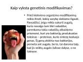 Modifikuoti maisto produktai mūsų valgiaraštyje 11 puslapis