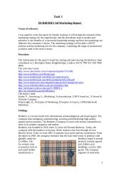 Marketing research formal report: Burberry Ltd 2 puslapis