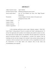 Marketingo kvalifikacinės praktikos ataskaita 3 puslapis