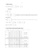Matematika - funkcijos ir determinantai