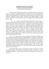 Prasmingo moters gyvenimo tema lietuvių literatūroje (Biliūnas, Šatrijos Ragana)