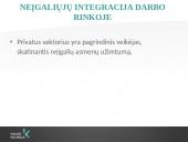 Neįgaliųjų integracija Lietuvoje skaidrės 13 puslapis