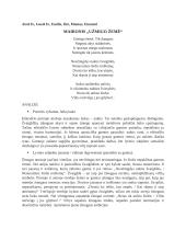 "Užmigo žemė" analizė