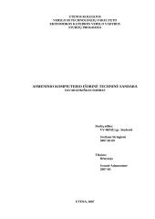 Asmeninio kompiuterio išorinė techninė sandara 1 puslapis