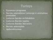 Barokas Lietuvoje skaidrės 2 puslapis