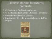 Barokas Lietuvoje skaidrės 17 puslapis