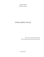 Kultūros politika Lietuvoje
