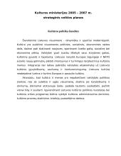 Kultūros politika Lietuvoje 2 puslapis