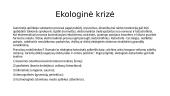 Žmogaus vieta gamtoje. Ekologinės krizės priežastys 4 puslapis
