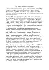 Kas suteikia žmogaus sielai sparnus? (Mykolaitis-Putinas, Marcinkevičius)